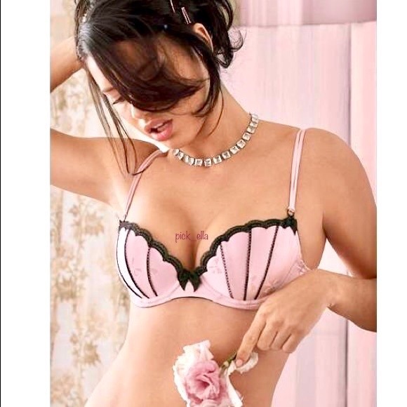 34C/S 34D Vs Victoria’s Secret Sexy Little Things Vintage Light Pink Bra + panty - Picture 2 of 16